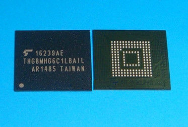China Memória Flash IC 64Gb de THGBMHG6C1LBAIL NAND 64gb Emmc (8G X 8) MMC 52MHz 153-WFBGA distribuidor